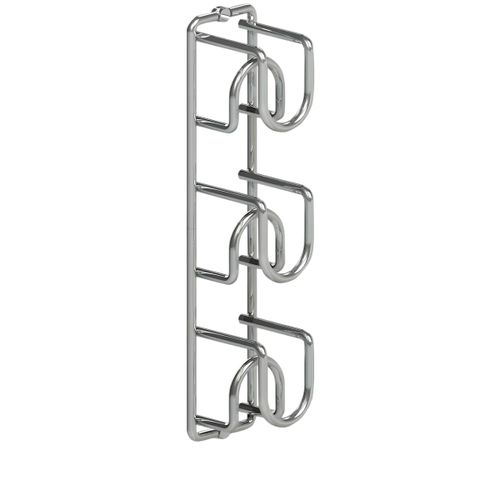 Adega Cube para 3 Garrafas 70x335x80mm Masutti Cromado Masutti