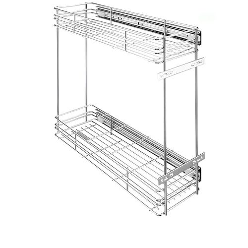 Porta Garrafas Lateral com Corrediça Telescópica 4623 Inox Masutti