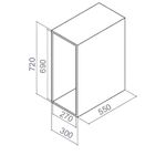 Tulha 445mm Para Corredica Oculta 4318 Com Saco Inox Masutti medidas 49484_02.jpg