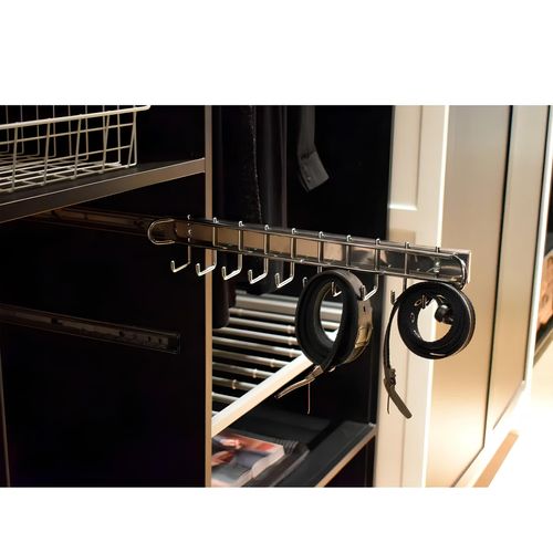 Porta Cinto 2153 Cromado 490mm com Corrediça Telescópica Masutti