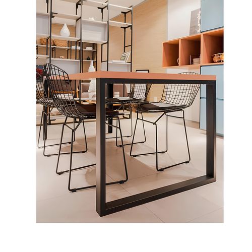 Pé de Mesa 6367 Square 900x450mm Preto Masutti
