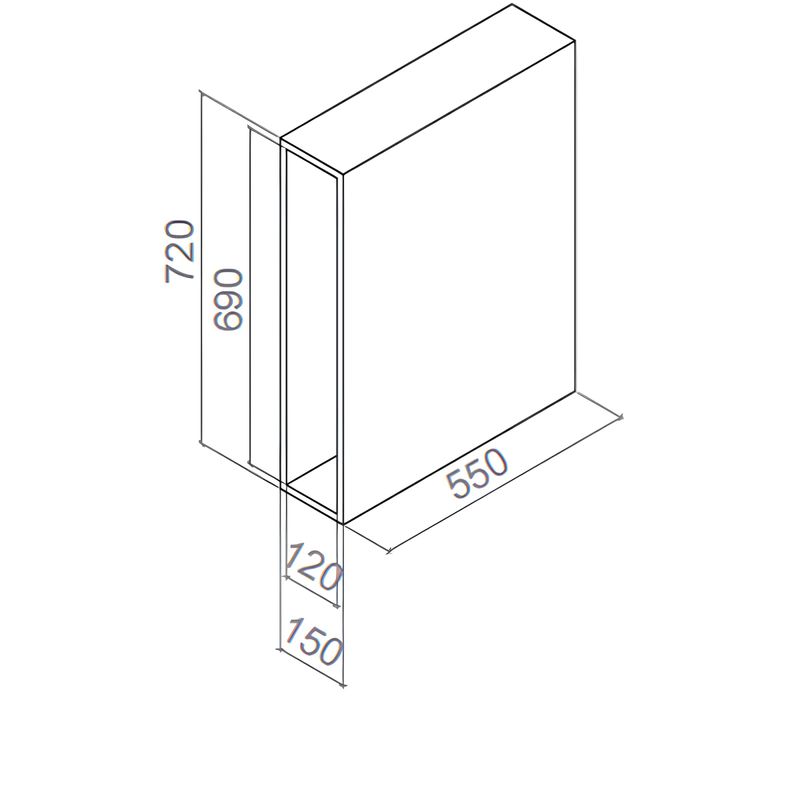 Porta Garrafas Lateral Corredica Telescopica com Bandeja 4410 Inox Masutti medidas 38558_01.jpg