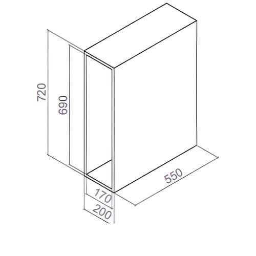 Porta Garrafas Lateral com Corrediça Telescópica 4425 Inox Masutti