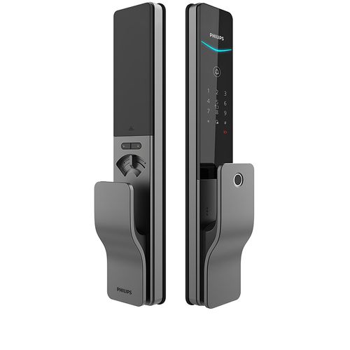 Fechadura Digital Biométrica Push and Pull DDL801-5HBS Philips