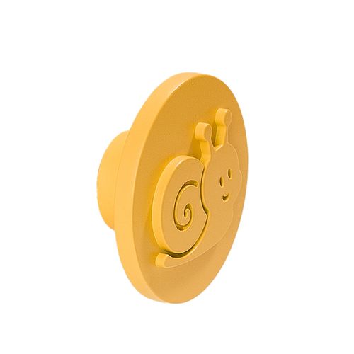Puxador Infantil Coin Caracol 55mm Giallo Zen