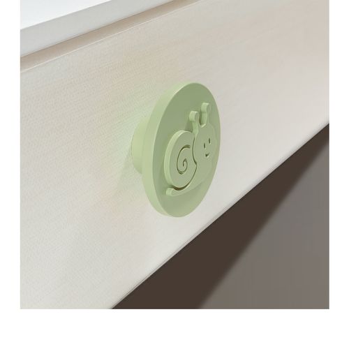Puxador Infantil Coin Caracol 55mm Menta Zen