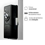 Fechadura Eletronica SL140B Biometrica De Sobrepor Preta Papaiz 80806_02.jpg