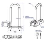 Cadeado Trava Tipo U-Lock Com Cabo para Bicicleta e Moto Papaiz 80814_03.jpg