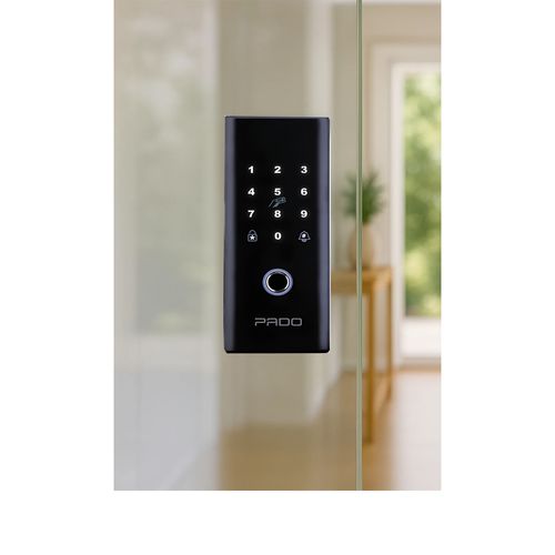 Fechadura Digital FDV-201 Biométrica Para Porta de Vidro Pado