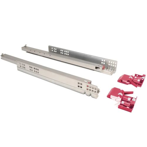 Corrediça Invisível 60cm com Amortecedor 3061 Extração Total 50kg Fulterer