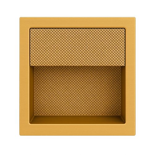 Puxador Udine 98x98mm Gold Escovado Zen