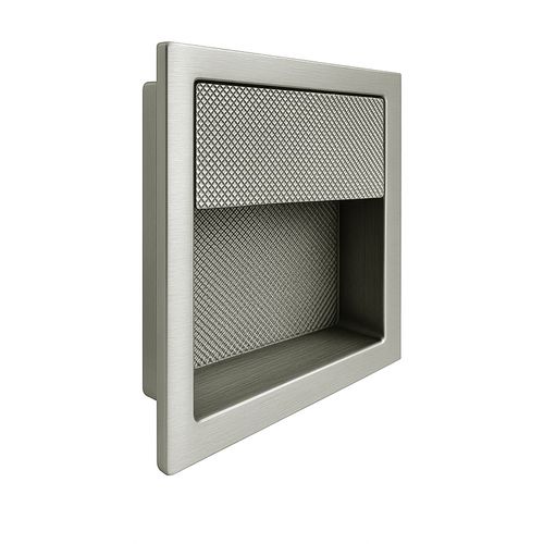 Puxador Udine 98x98mm Níquel Escovado Zen