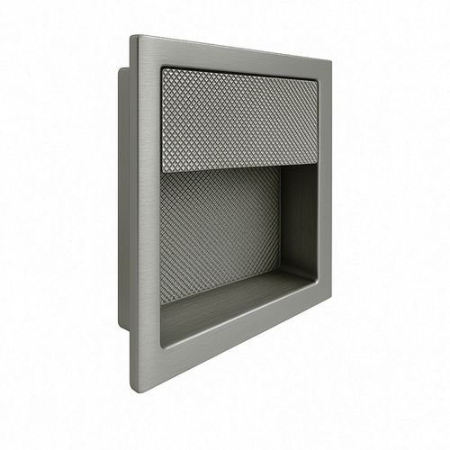 Puxador Udine 98x98mm Níquel Velho Zen