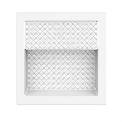 Puxador Udine 98x98mm Branco Zen