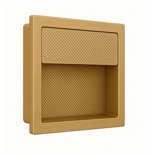 Puxador Udine 98x98mm Dourado Matte Zen