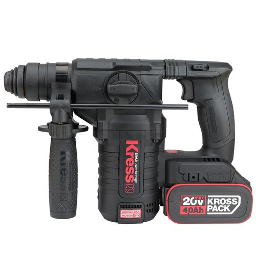 Martelete Perfurador/Rompedor KUC61 a Bateria 20V Brushless 24 mm Kress