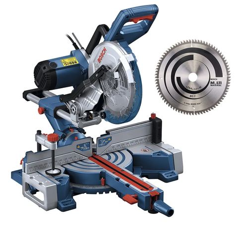 Serra Meia Esquadria 127V Telescópica Bosch Gcm 254 D Com Disco Bosch