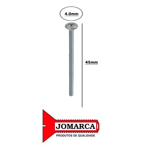 Parafuso Philips 4.0x45mm Caixa C/100 Unidades para Puxador Jomarca