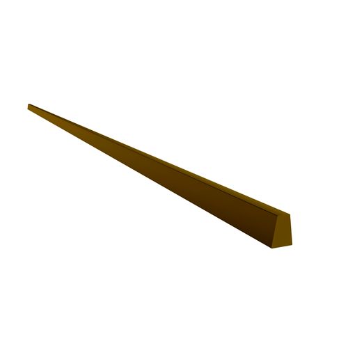 Perfil Sapateira Fitto Sobrepor Champagne 1000x30mm Rometal