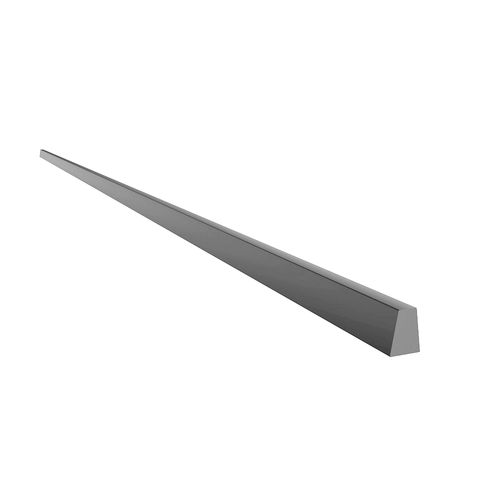 Perfil Sapateira Fitto Sobrepor Prata 800x30mm Rometal