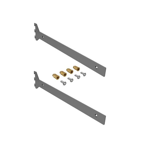Suporte para Prateleira Fitto Prata 550x36mm Rometal