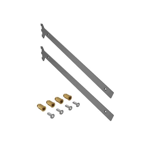 Suporte para Sapateira Fitto Prata 450x25mm Rometal