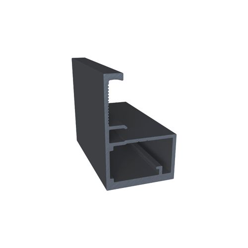 Perfil Porta Sirius RM-356 Preto com 3 Metros Rometal