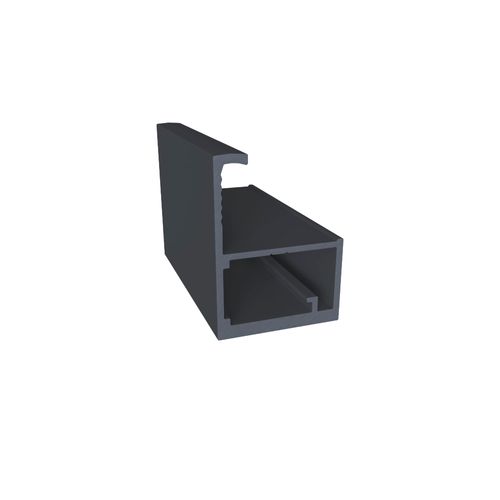 Perfil Porta Sirius RM-358 Preto com 3 Metros Rometal