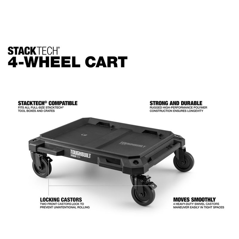 Plataforma de Transporte StackTech TB-B1-T-10 – 4 Rodas 113 kg ToughBuilt 81084_02