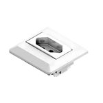 Mini Espelho Serie 100 com 1 Tomada 20A  Branco Qtmov 40882_0