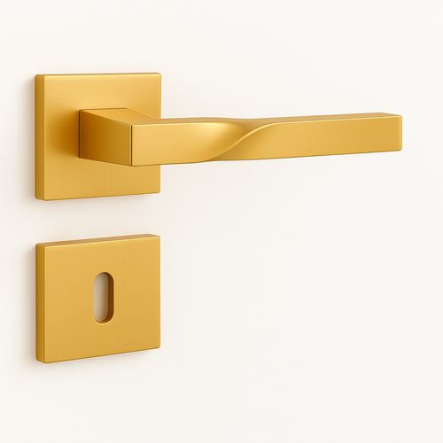 Maçaneta Narval Externa Quadrada Gold Zen