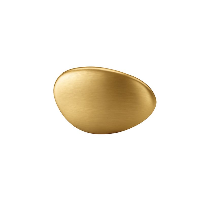 Puxador Seixo Grande Gold Escovado Zen 70865_0