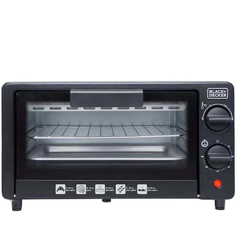 Forno Eletrico FT9N 220V 800W Timer 9Litros Vidro Temperado Black-Decker 81734_01