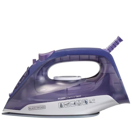 Ferro a Vapor FX2550 220V Ceramic 1200W Vapor Extra Autolimpeza Black&Decker