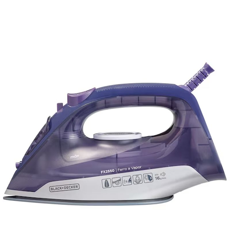 Ferro a Vapor FX2550 220V Ceramic 1200W Vapor Extra Autolimpeza Black-Decker 81736_01