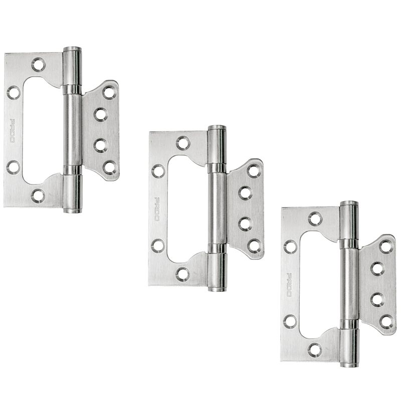 Kit 3 Dobradicas de Sobrepor com Rolamento Inox Escovado Pado 80988_02