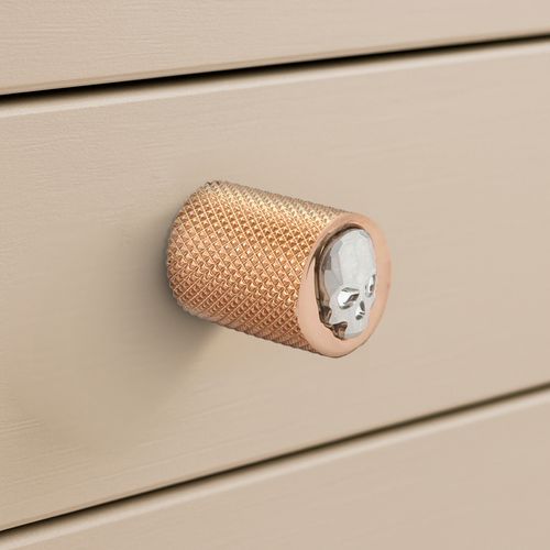Puxador Bali Granado Skull Dourado Matte Zen