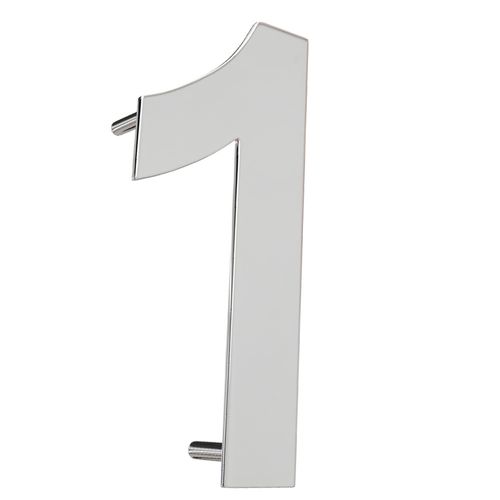 Numero Residencial 1 100mm Inox Polido Italy Line