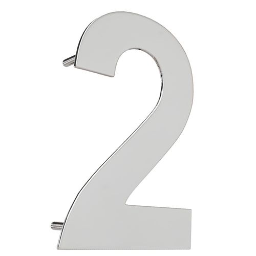 Numero Residencial 2 156mm Inox Polido Italy Line