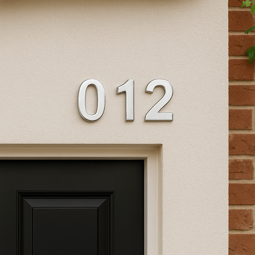 Numero Residencial 7 156mm Inox Polido Italy Line