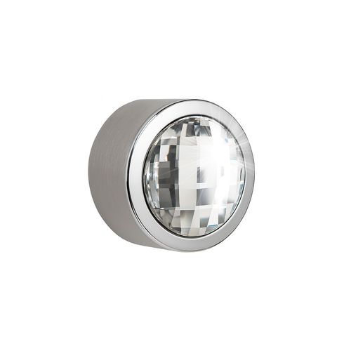Puxador Rádio Diamond 38mm Cromado Swarovski Zen