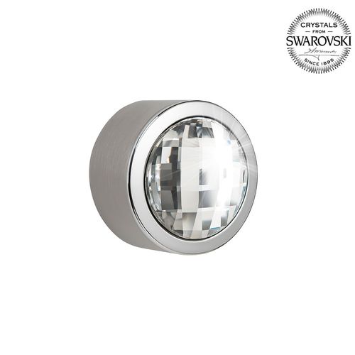 Puxador Rádio Diamond 38mm Cromado Swarovski Zen