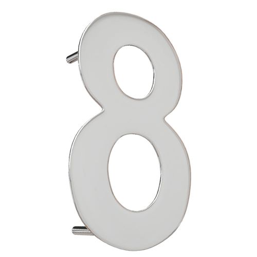 Numero Residencial 8 156mm Inox Polido Italy Line