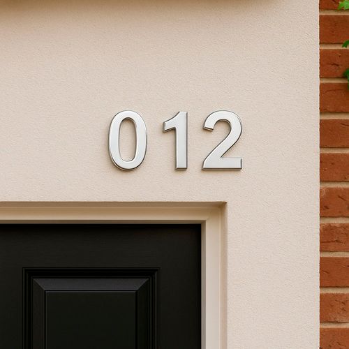Numero Residencial 8 156mm Inox Polido Italy Line