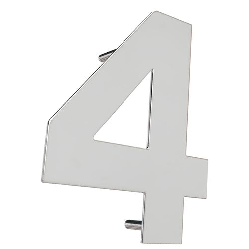 Numero Residencial 4 156mm Inox Polido Italy Line