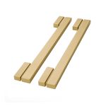 Puxador Moma Duplo 300mm Gold Escovado Zen 64858_0