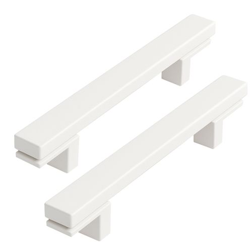 Puxador Living Duplo 300mm Branco Zen