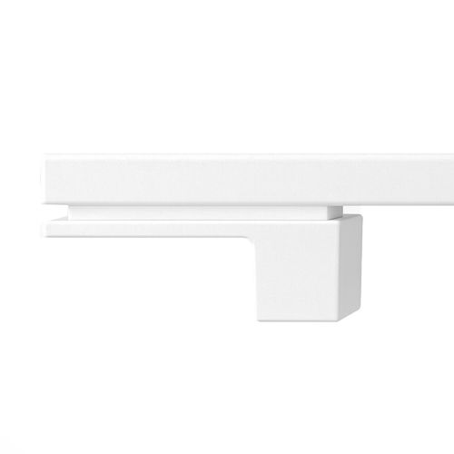 Puxador Living Duplo 300mm Branco Zen