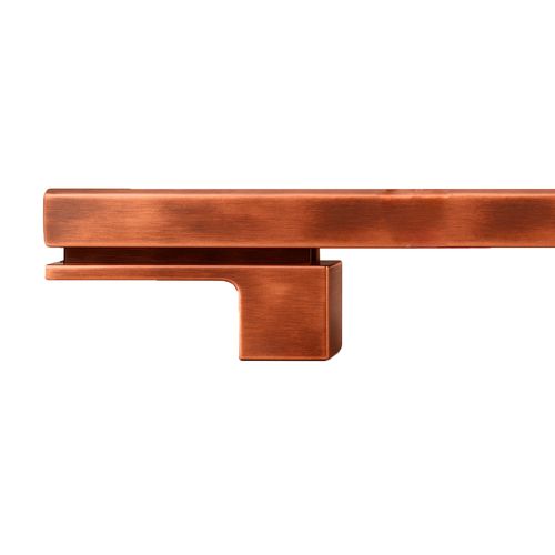 Puxador Living Duplo 1000mm Vecchio Cobre Zen