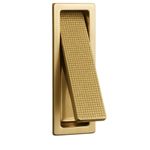 Puxador Piano de Embutir Pequeno Gold Escovado Zen 64550_0